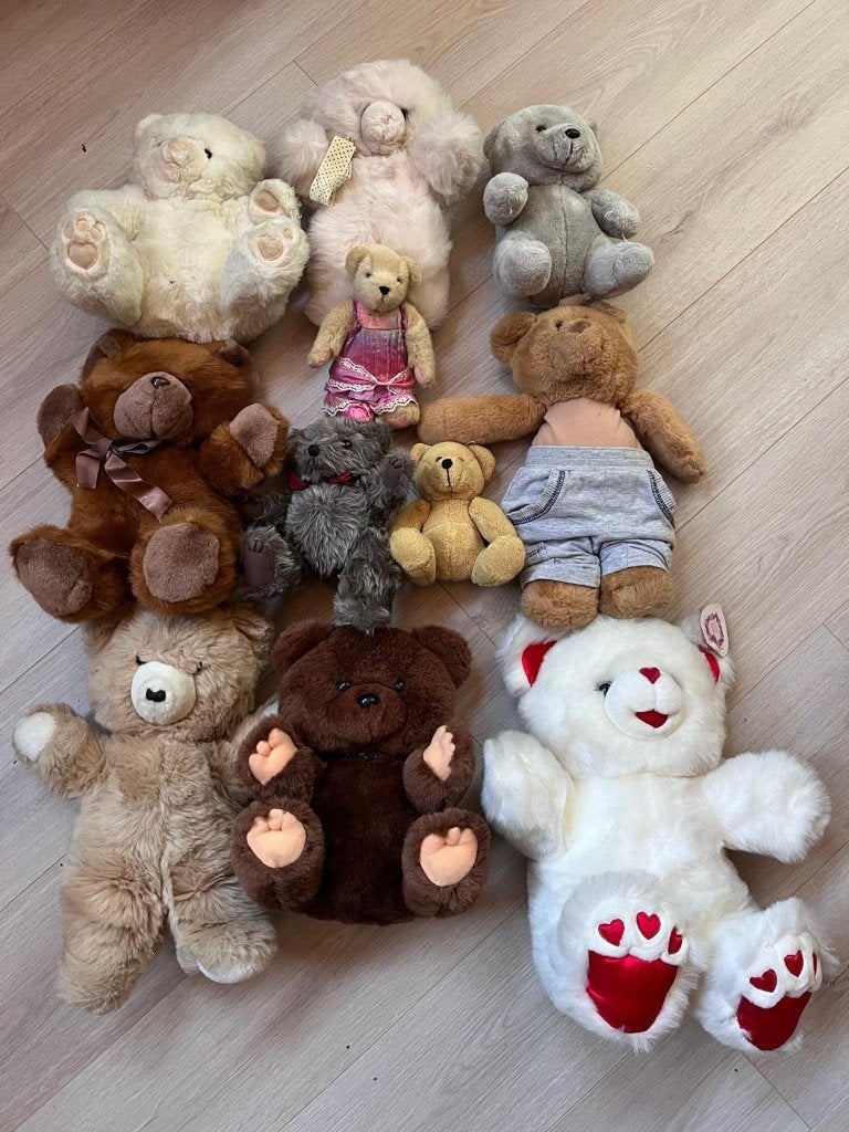 Collectie van 11 beren in 1 koop., Ophalen, Zo goed als nieuw, Beer