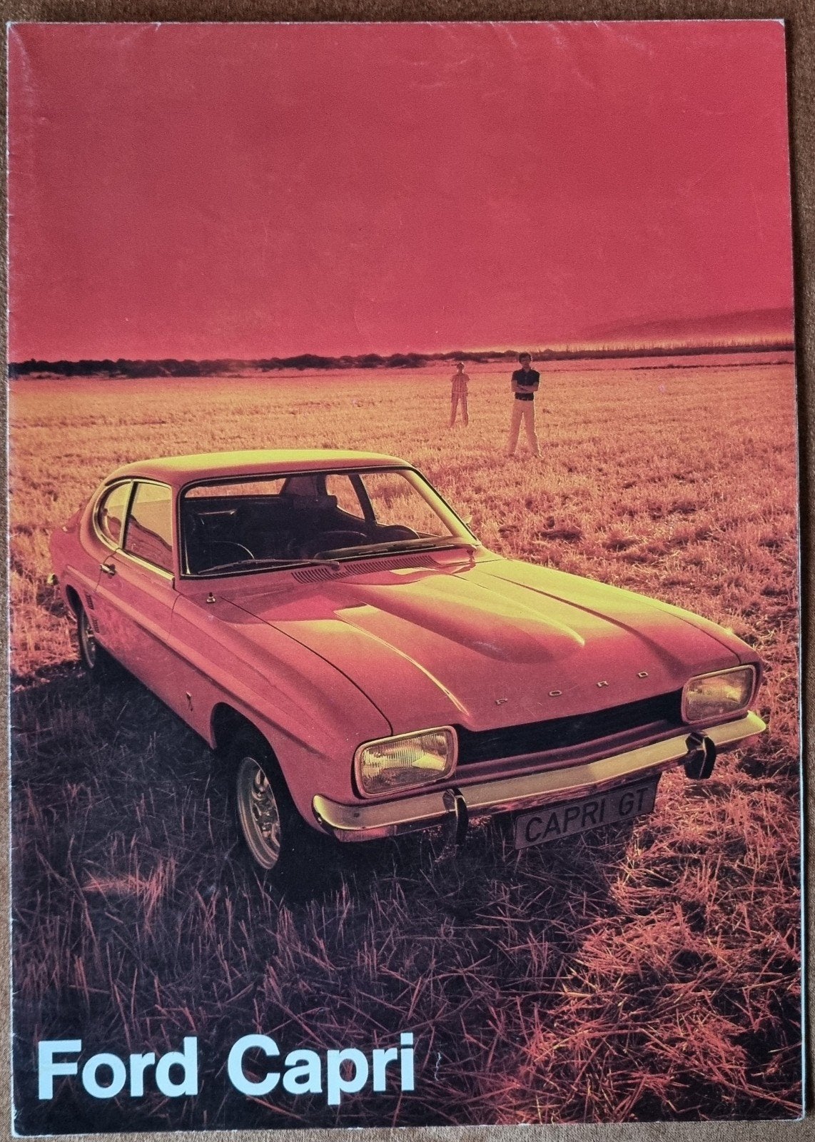 Ford Capri I 1972 uitklapbrochure, Ophalen of Verzenden, Gelezen, Ford