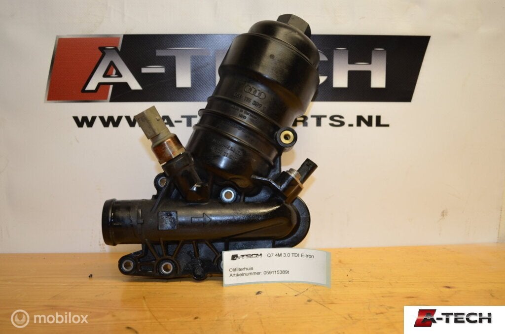Oliefilterhuis Audi Q7 4M 3.0 TDI e-tron quattro 059115389t, Audi, Gebruikt, Audi, Ophalen of Verzenden