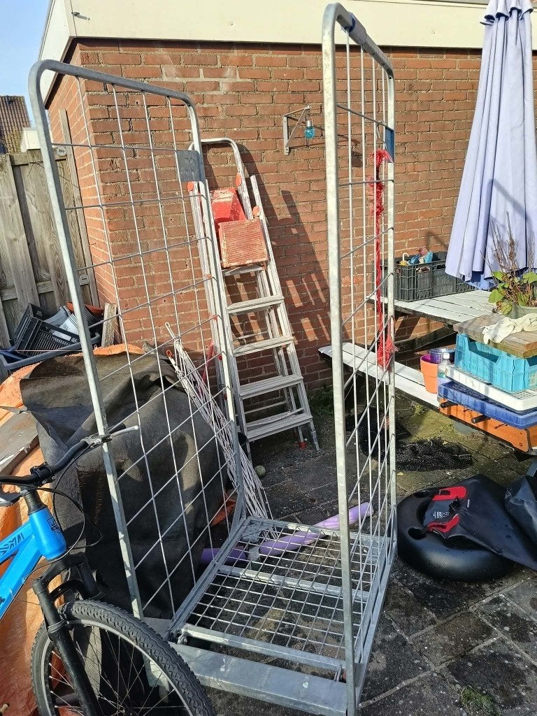 Rolcontainer, 100 liter of meer, Ophalen, Zo goed als nieuw, Transportkar