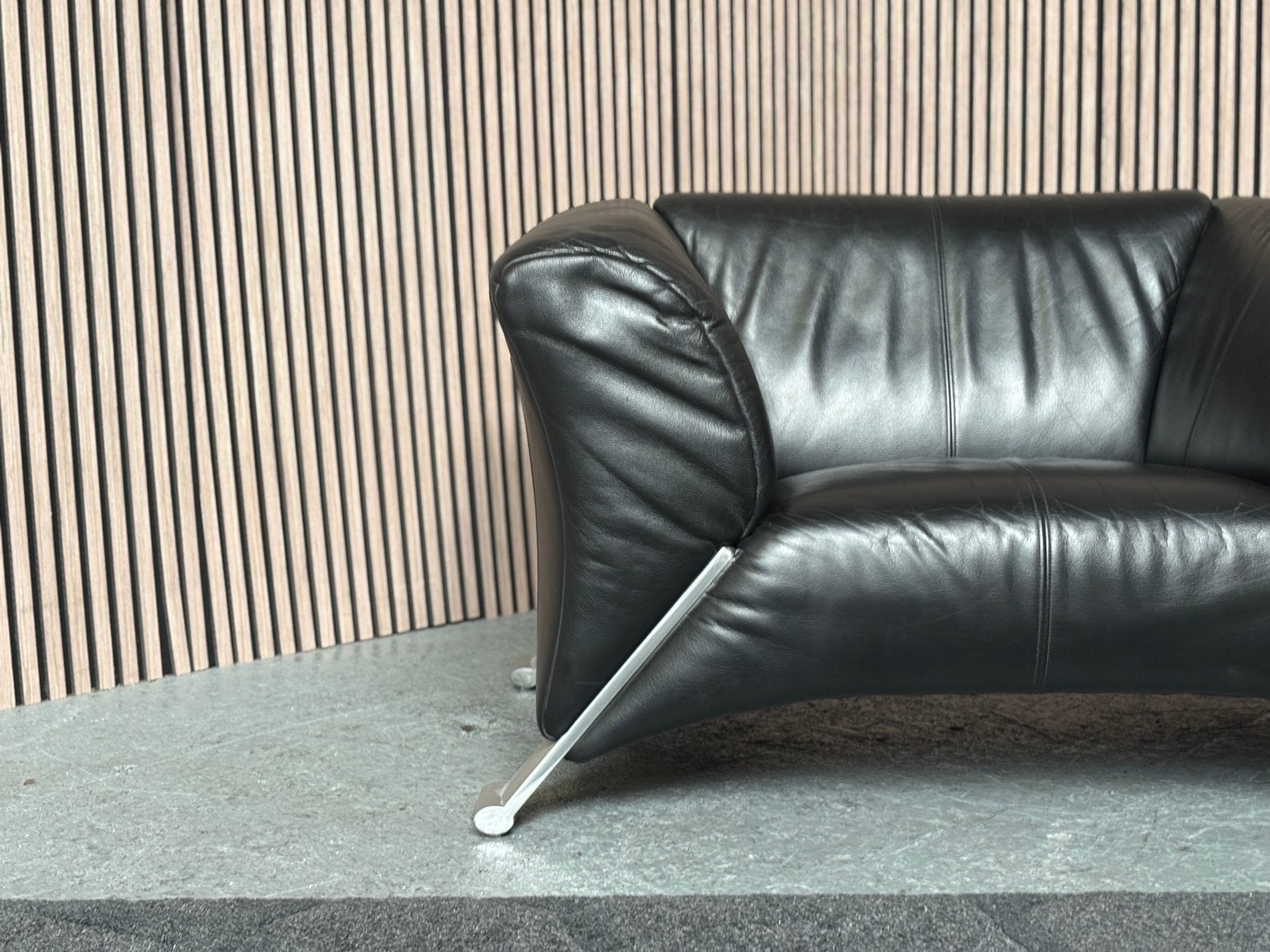GRATIS LEVERING Rolf Benz 333 Fauteuil Leer 120x90 GEREINIGD, Huis en Inrichting, Ophalen of Verzenden, Zo goed als nieuw, 100 tot 125 cm