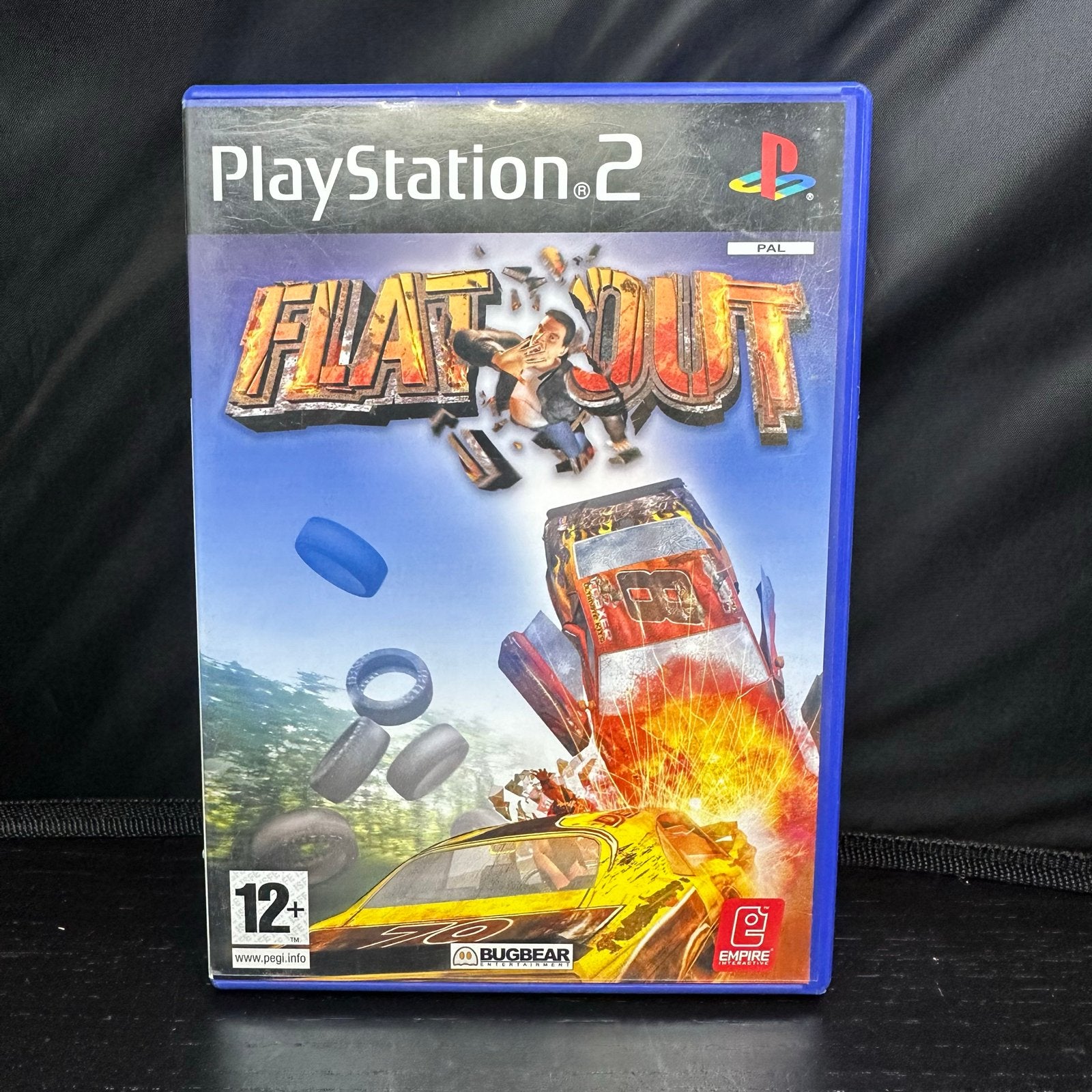 FlatOut PlayStation 2 (PS2) Racegame - Zo goed als nieuw, F, S, Racen en Vliegen, 2 spelers