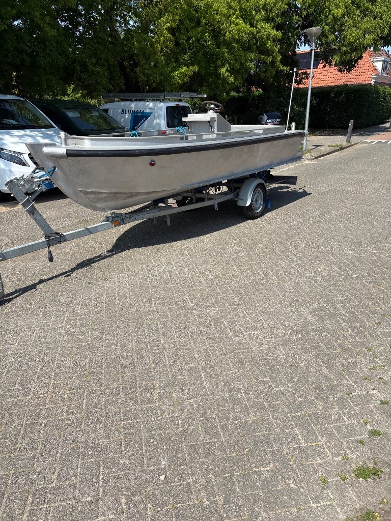Te koop aluminium sloep, Gebruikt, Ophalen of Verzenden, Viertaktmotor, 10 tot 30 pk