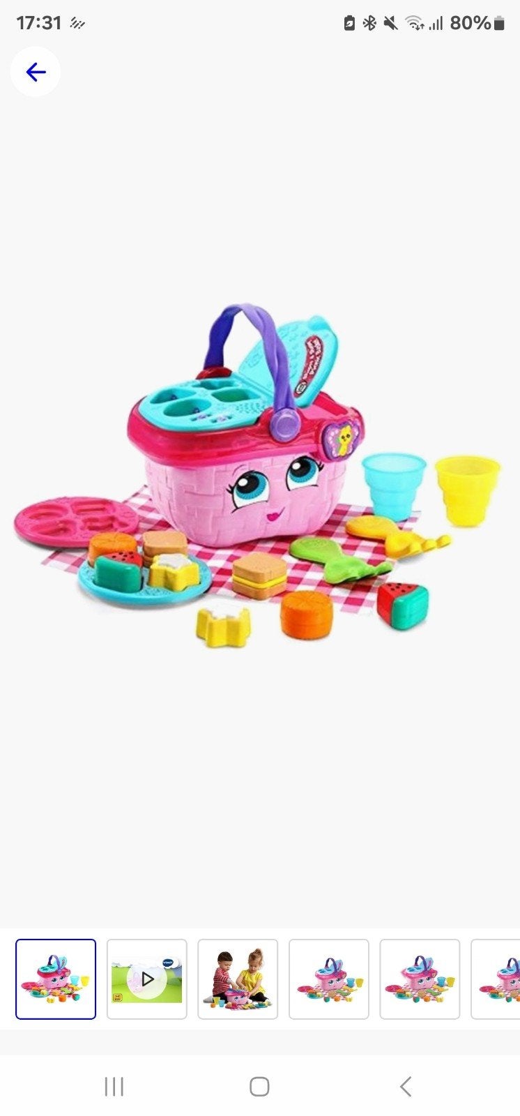 LeapFrog Vrolijke Picknickmand met Geluid en Vormen, Ophalen, Nieuw, Overige typen, Met geluid