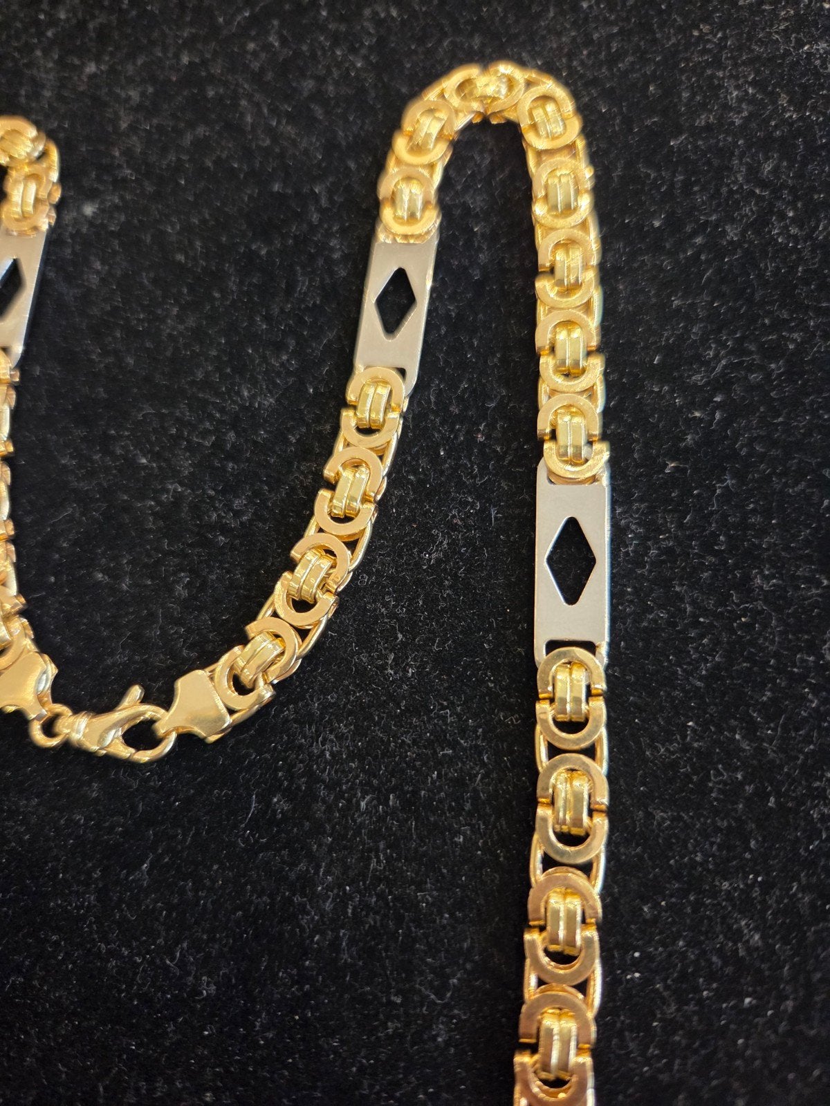 14 k gouden platte koningsketting 54,2 gram, Sieraden, Tassen en Uiterlijk, Kettingen, Ophalen of Verzenden, Nieuw, Goud, Goud