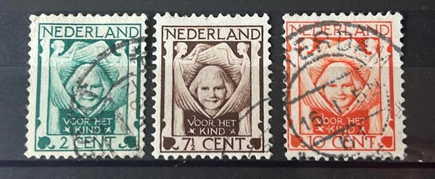 Kinderserie 1924 gestempeld, Verzenden, T/m 1940, Gestempeld