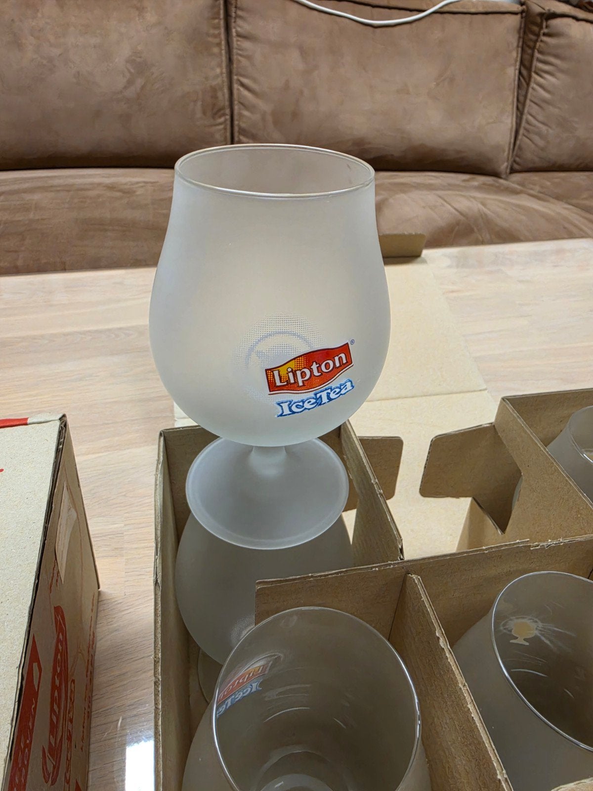 Te koop NIEUWE Lipton Glazen 510ml, Verzamelen, Ophalen of Verzenden, Nieuw, Overige typen