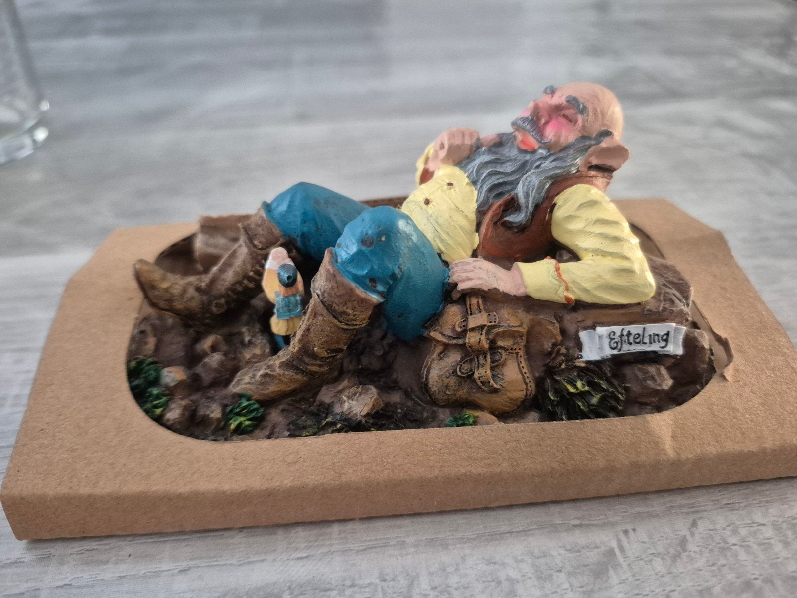 Nieuw efteling de reus en klein duimpje beeldje, Ophalen of Verzenden, Nieuw, Beeldje of Poppetje