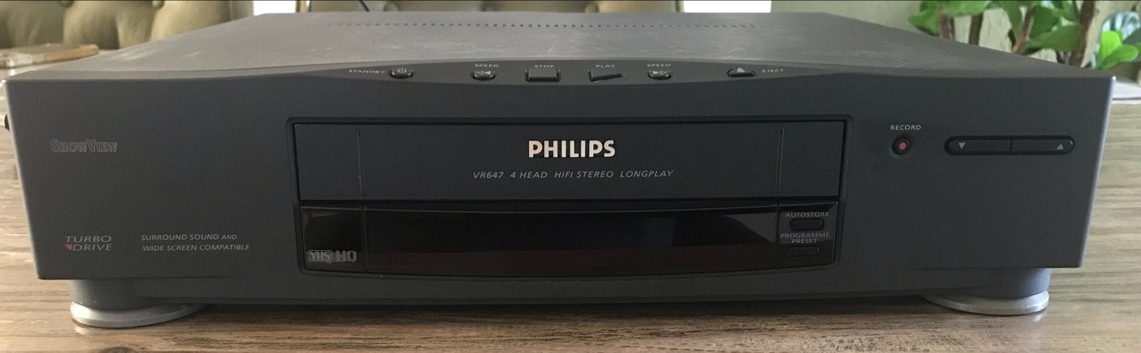 Philips VR647 VHS-speler - 4-Kops HiFi Stereo Longplay, Ophalen, Gebruikt, VHS-speler of -recorder