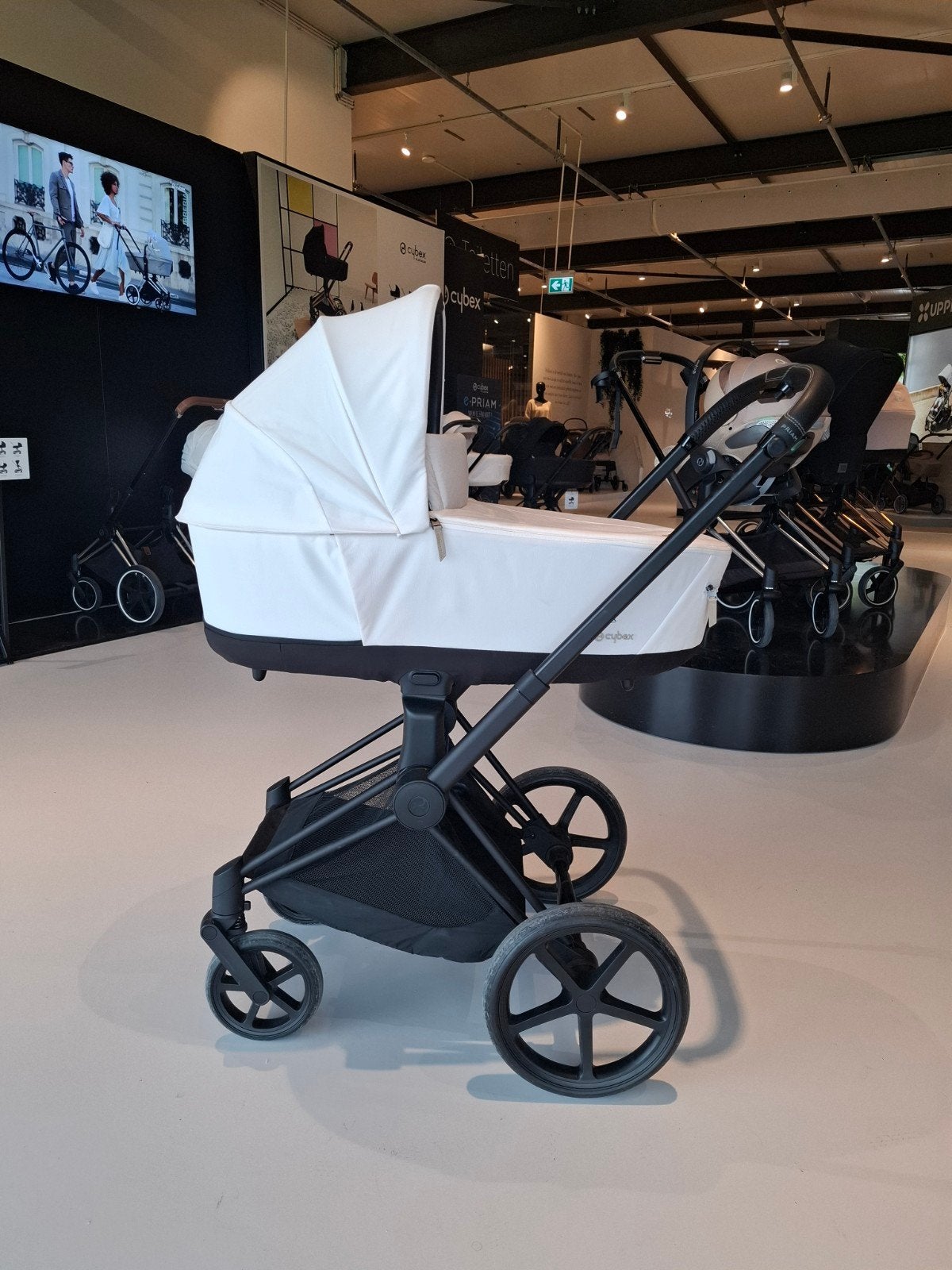 Cybex Priam 4 2-in-1 Kinderwagen - Off White/Matt Black, Ophalen of Verzenden, Zo goed als nieuw