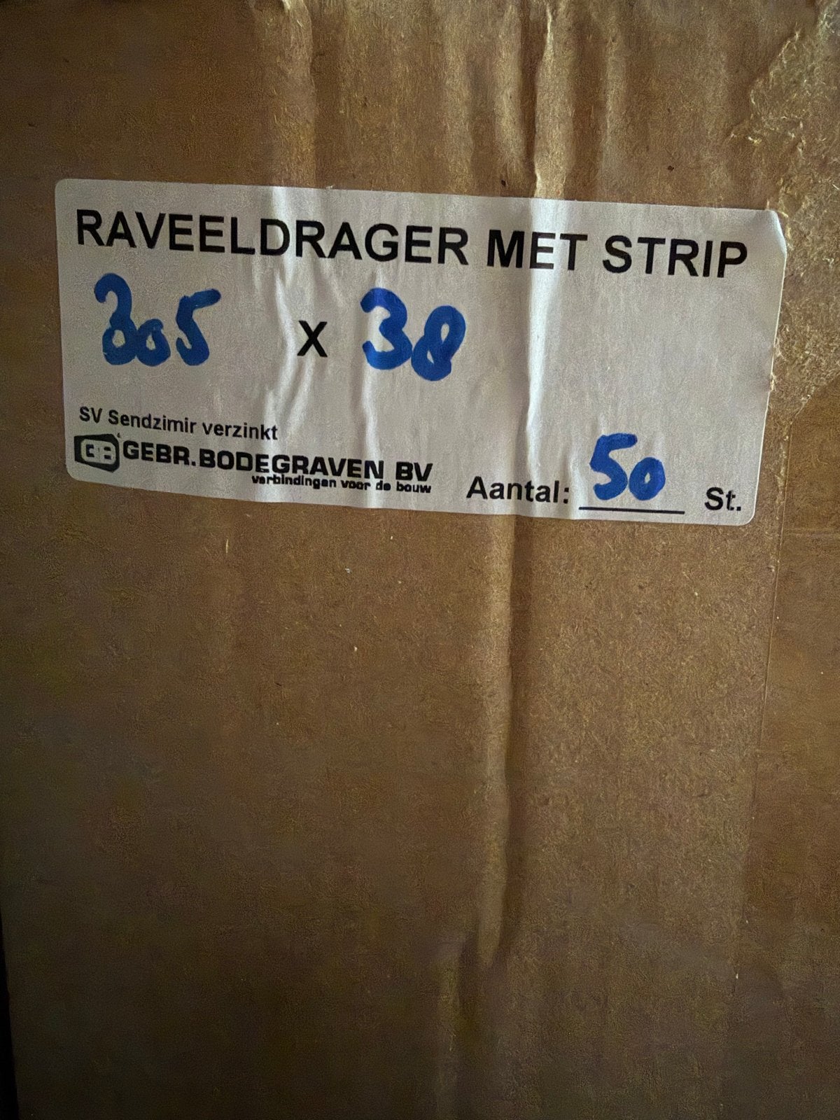 Raveeldrager met strip 66 stuks nieuw, Doe-het-zelf en Verbouw, Ophalen of Verzenden, Nieuw, 250 mm of meer, Overige typen