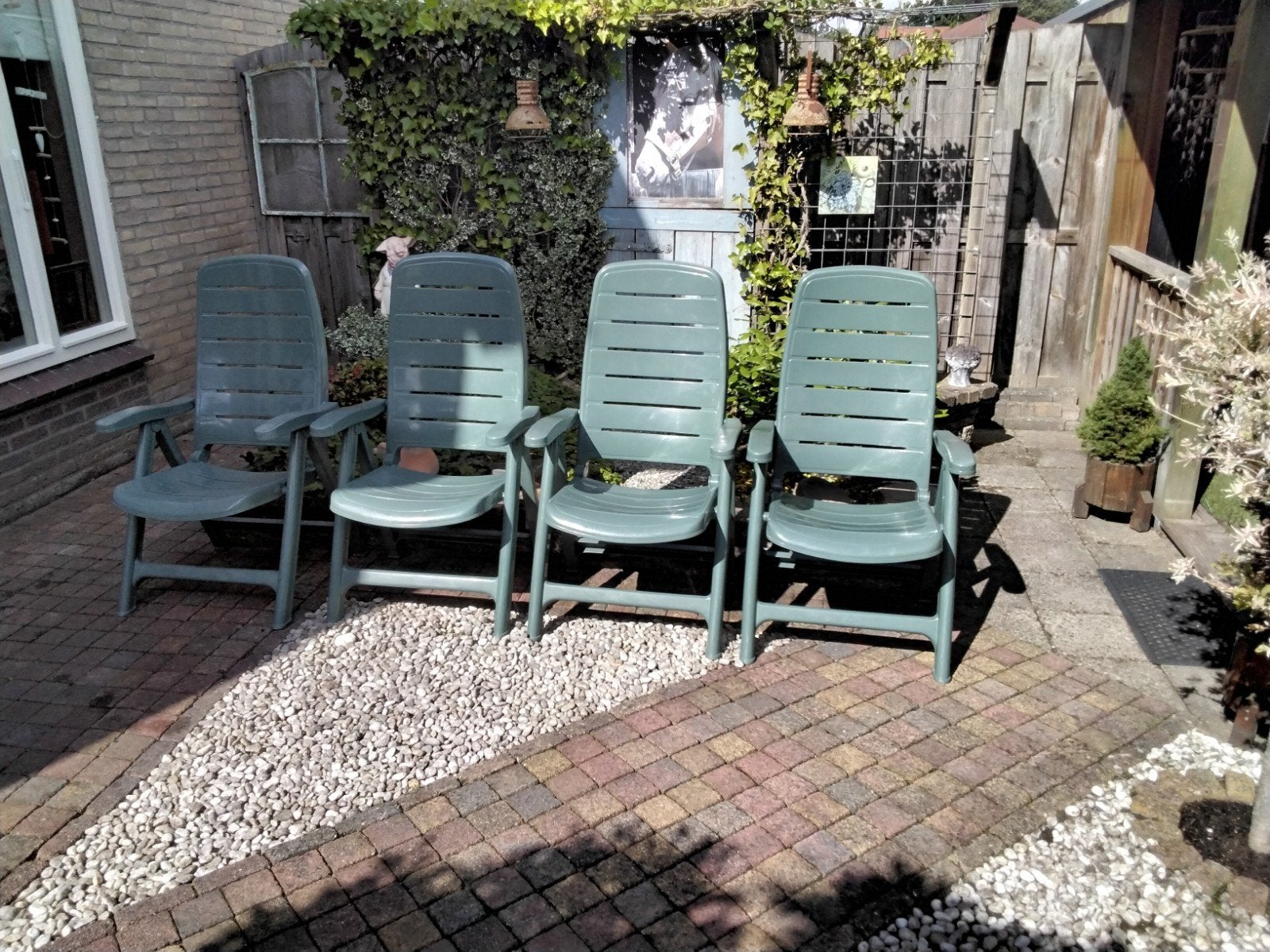 Tuinstoelen, Ophalen, Gebruikt