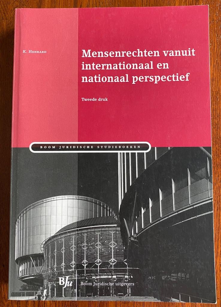 Mensenrechten vanuit internationaal en nationaal perspectief, Boeken, Zo goed als nieuw, K. Henrard, Alpha, HBO