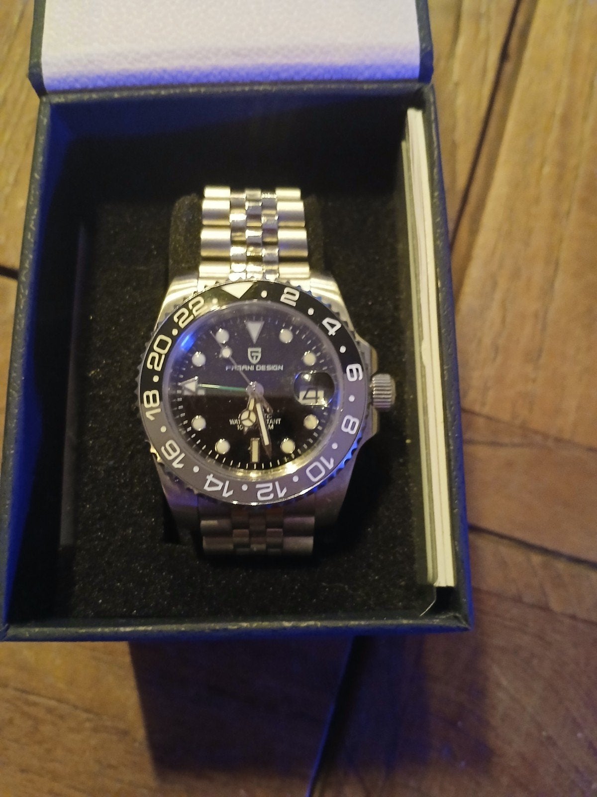 Pagani Design PD-1661 GMT Automatisch Heren Horloge, Ophalen of Verzenden
