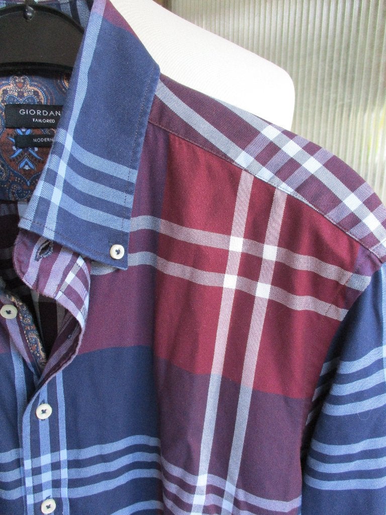 Giordano, size L, Kleding | Heren, Overhemden, Overige kleuren, Verzenden, Zo goed als nieuw, Halswijdte 41/42 (L)
