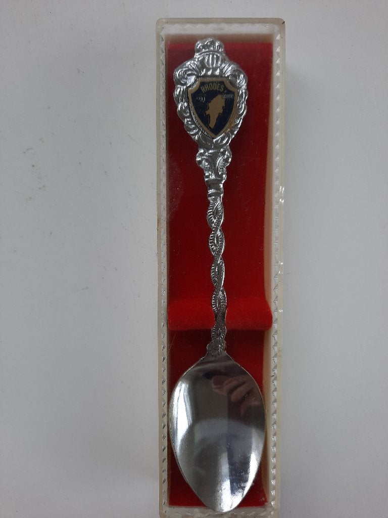 Vintage - theelepel - Rhodos, Antiek en Kunst, Curiosa en Brocante, Ophalen of Verzenden