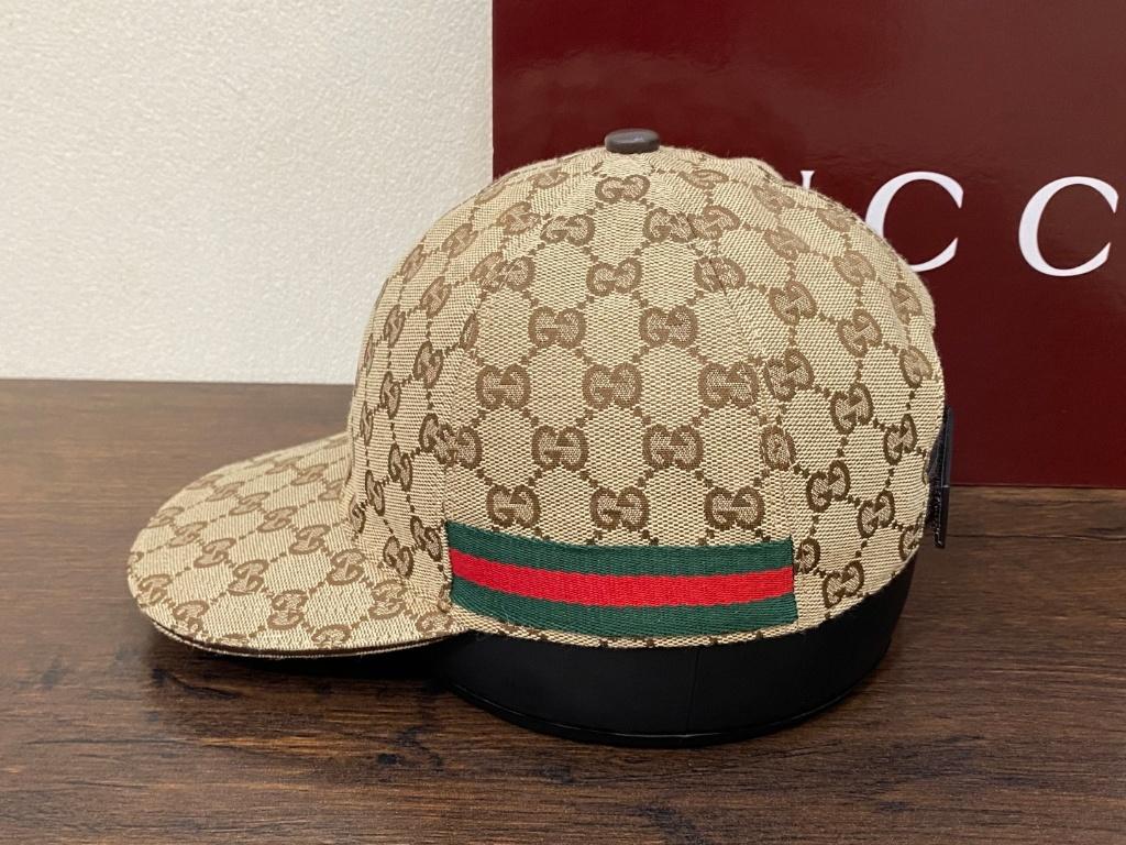 Nieuwste Gucci GG canvas Cap Size M, Kleding | Heren, Nieuw, Ophalen of Verzenden, Gucci, Pet