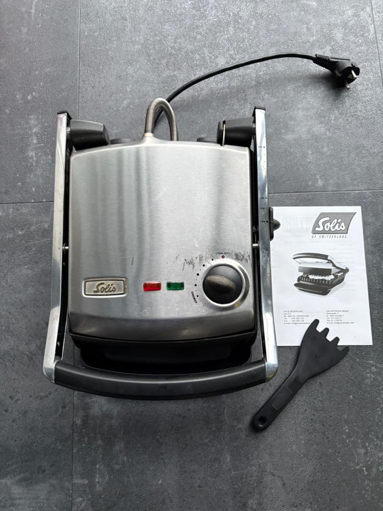 Solis Smart Grill Pro contactgrill, Witgoed en Apparatuur, Contactgrills, Ophalen of Verzenden, Gebruikt