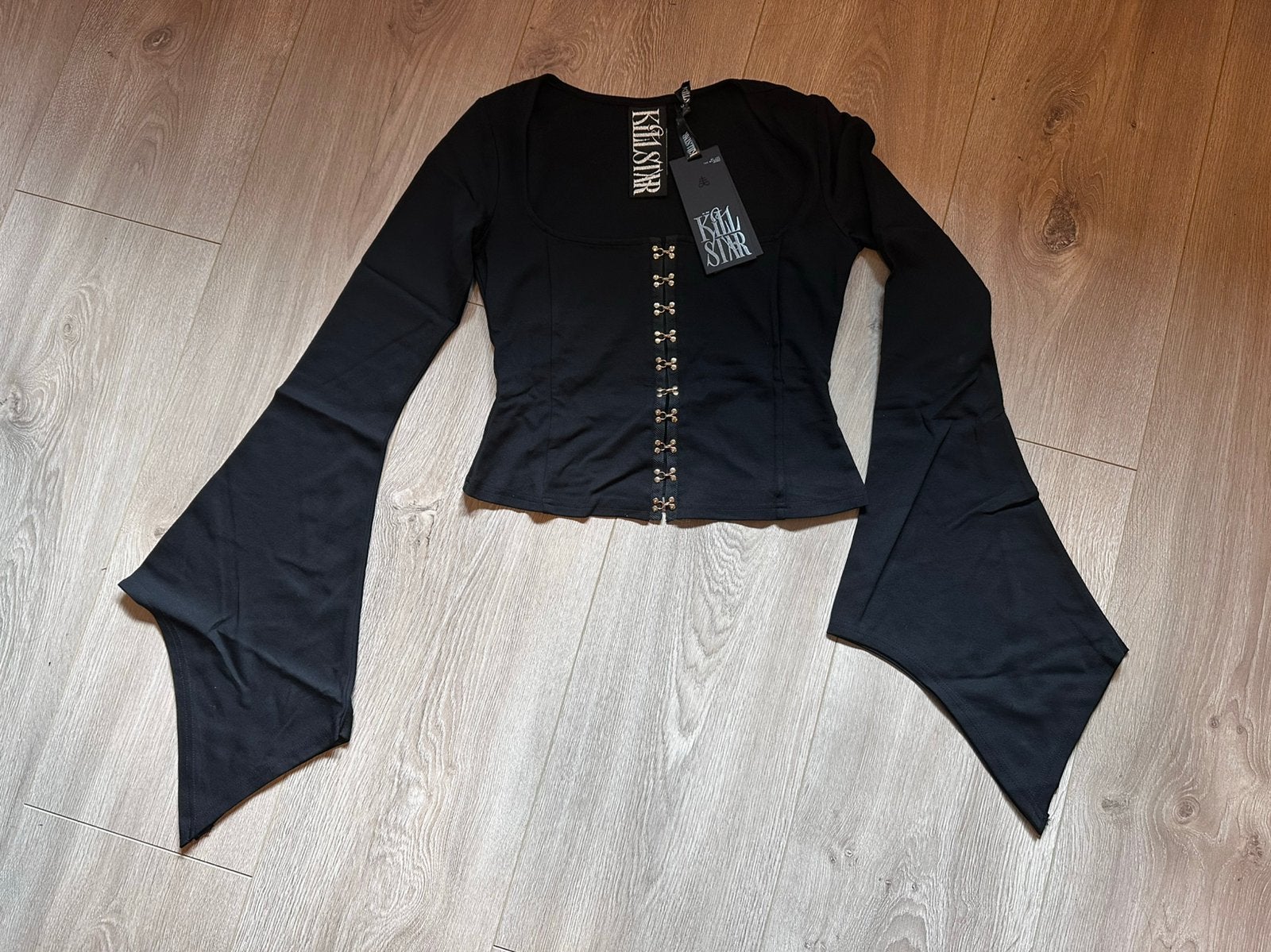 Killstar Night Empress Top Size S NWT Gothic Black, Kleding | Dames, Zwart, Nieuw, Ophalen of Verzenden, Lange mouw