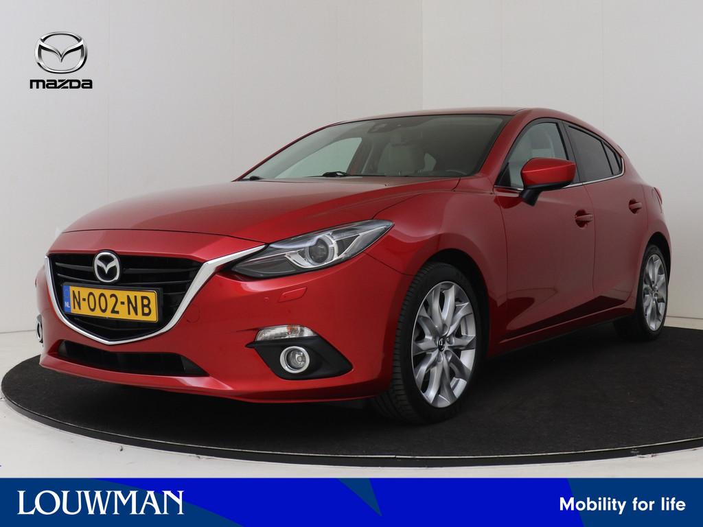 Mazda 3 2.0 GT-M Limited | Leder | Stoelverwarming |, Auto's, Mazda, Bedrijf, Te koop, ABS, Airbags, Airconditioning, Alarm, Bi-Xenon koplampen