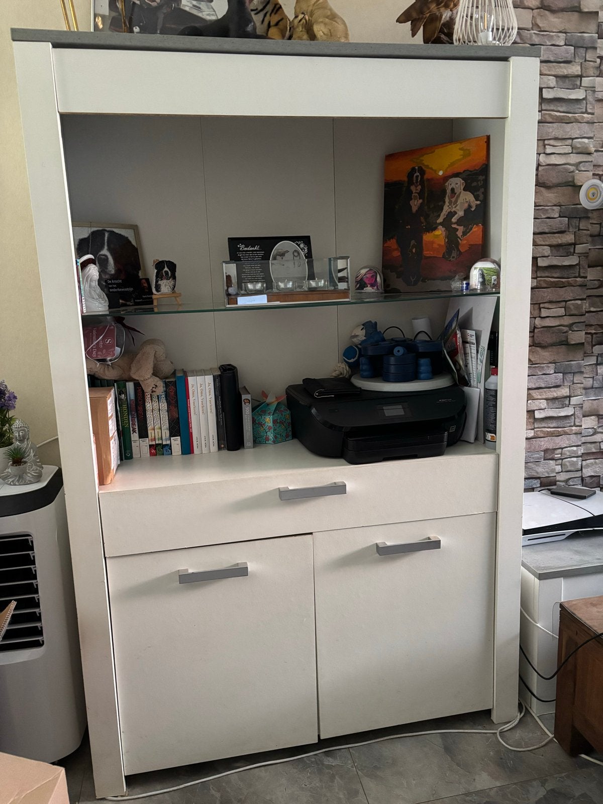 Set van Dressoir, TV-kast en Opbergkast, Ophalen, Gebruikt, 150 tot 200 cm, Met lade(s)