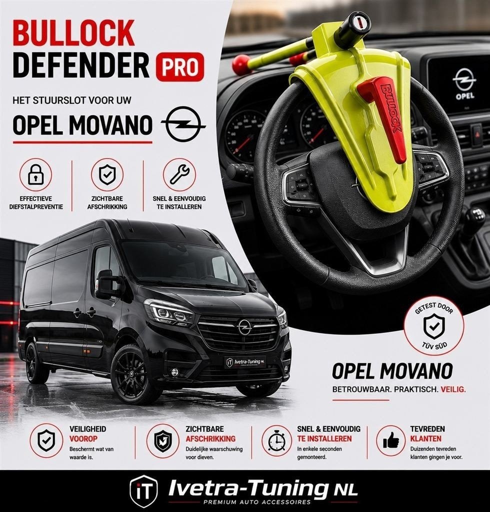 Stuurslot Opel Movano | Stuurklem Opel Movano, Ophalen of Verzenden, Info@ivetra-tuning.nl | www.ivetra-tuning.nl, Ivetra-Tuning NL
