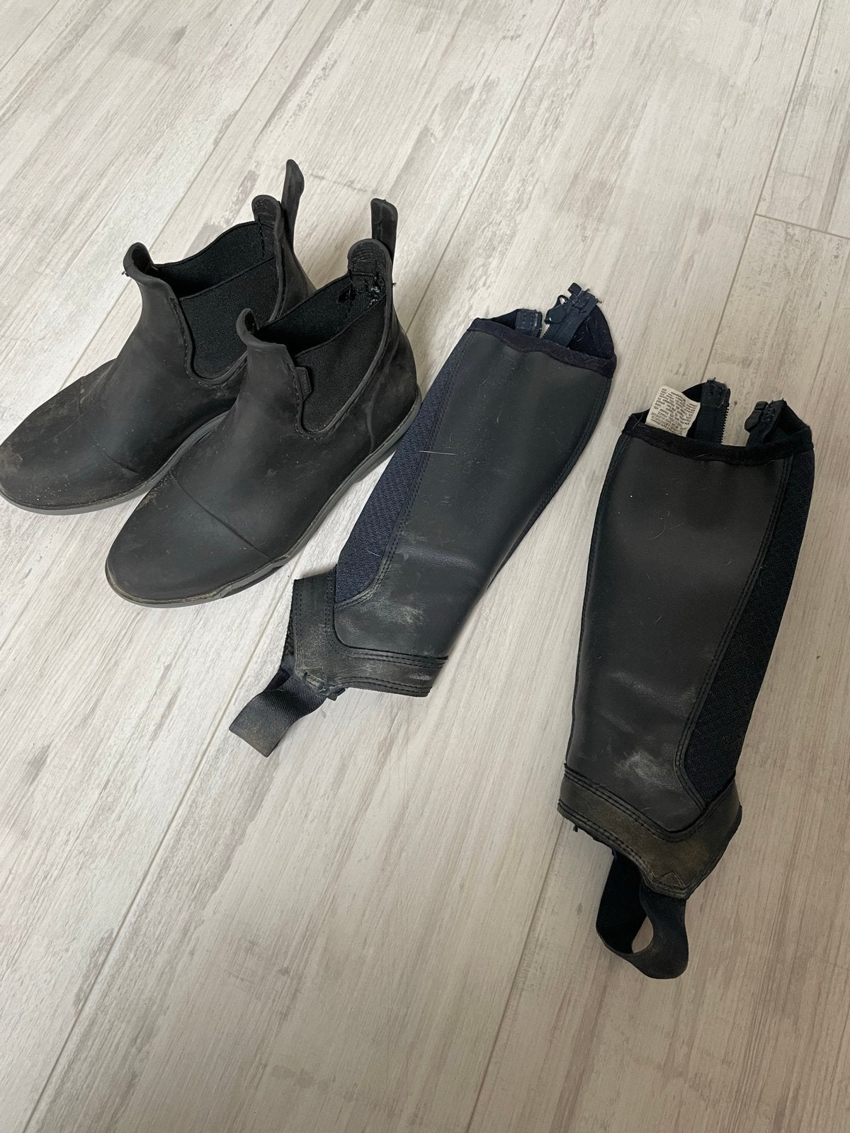 Complete fouganza Paardrijset: Jodhpurs & Chaps, Kinderen, Overige soorten, Ophalen of Verzenden, Zo goed als nieuw
