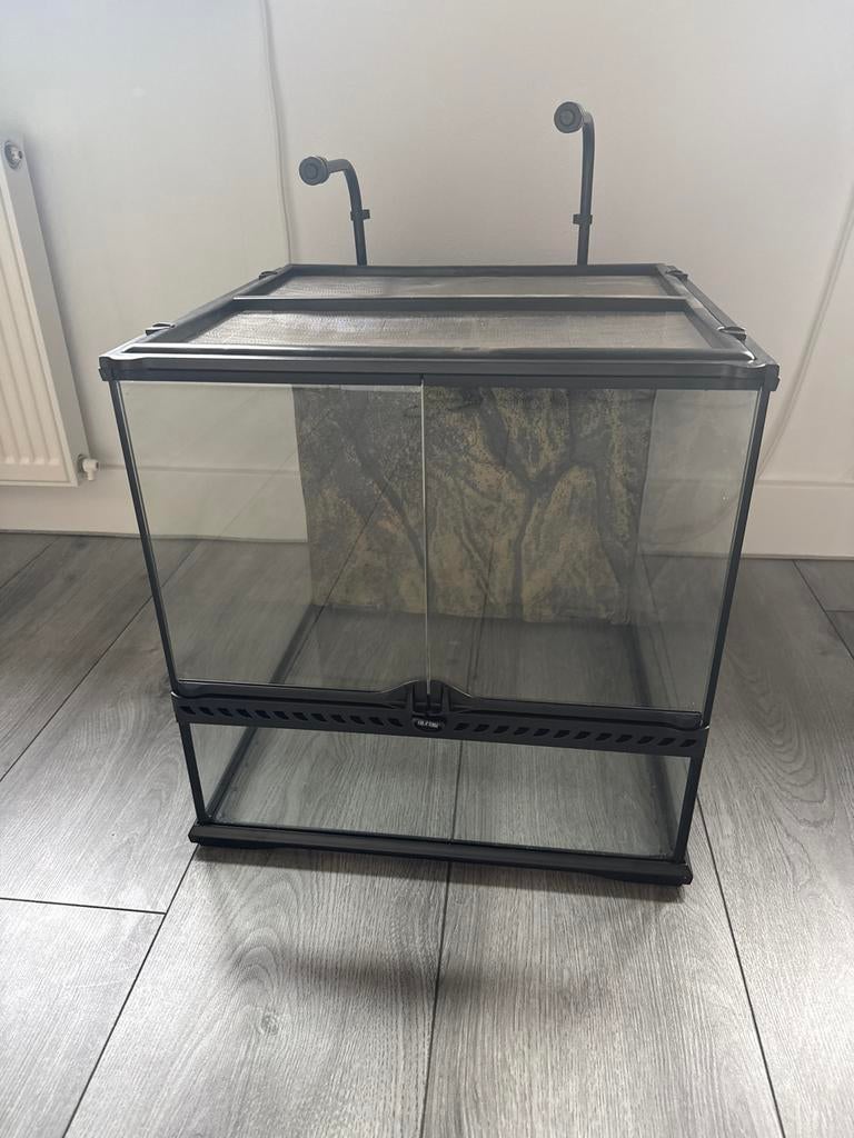 Terrarium van exoterra 45x45x45, Ophalen, Zo goed als nieuw