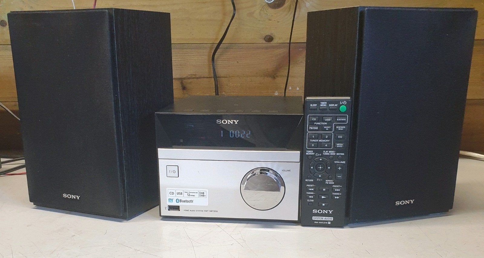 Sony cmt-sbt20b stereo set bluetooth dab+ + afstandsbed., Ophalen of Verzenden