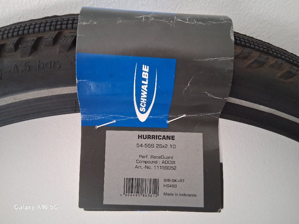 Nieuwe Schwalbe Hurricane Addix RaceGuard 26"  MTB-band, Ophalen, Band, Nieuw, Mountainbike