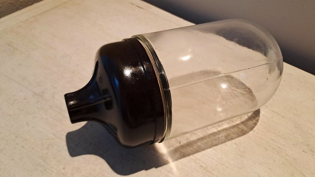 Industriële bakelieten stallamp | schuurlamp, Ophalen