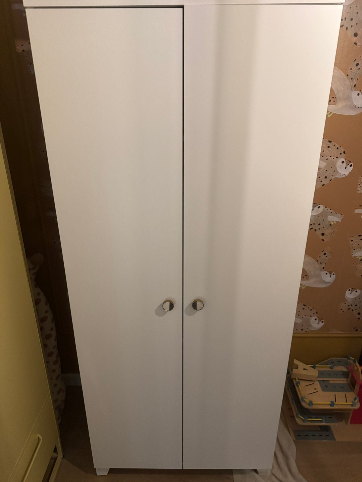 Witte kinderkast / kledingkast 185x80 cm, Ophalen, 50 tot 100 cm, Zo goed als nieuw, 150 tot 200 cm