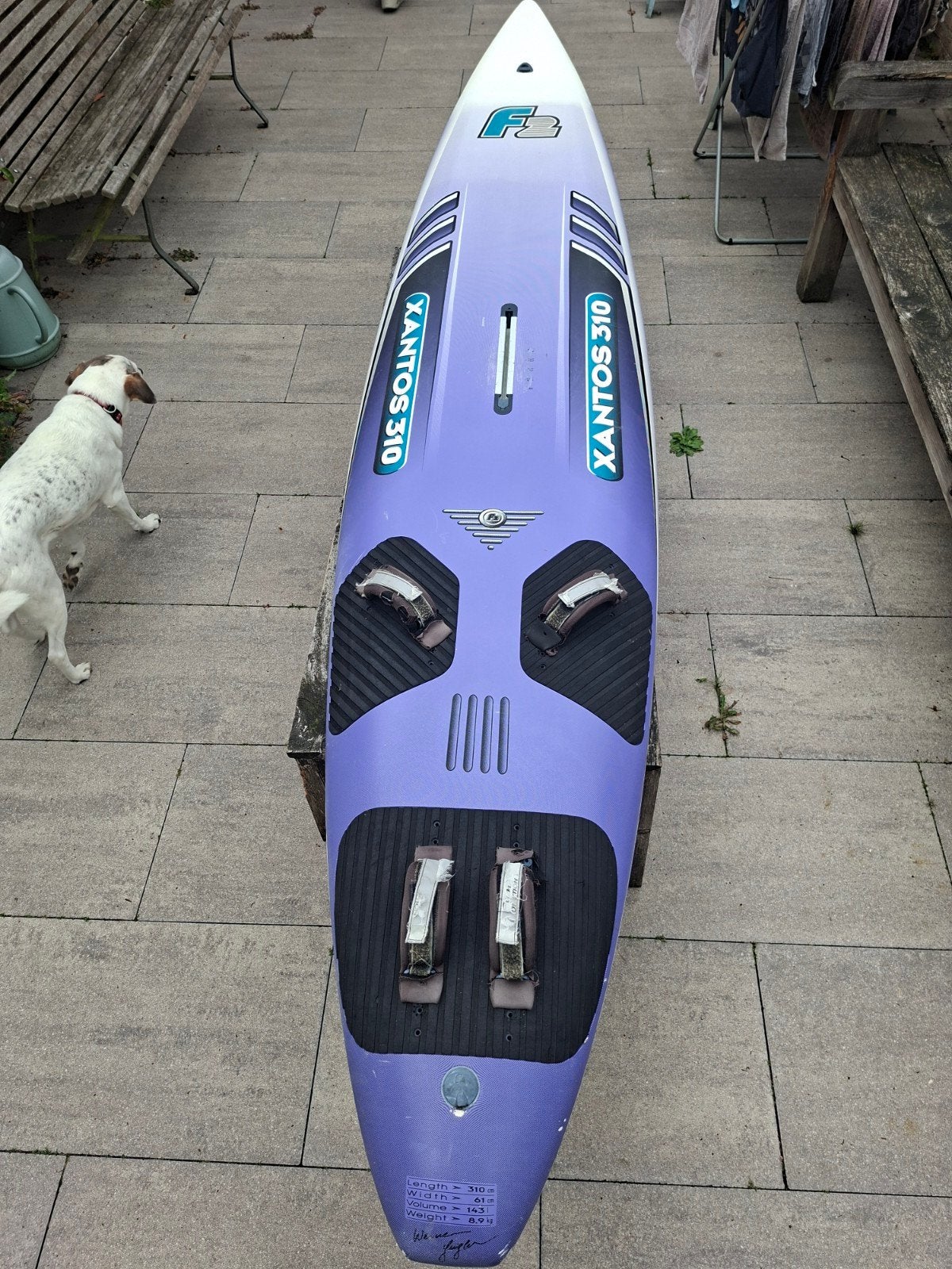 F2 Xantos 310 inclusief vin, Watersport en Boten, Gebruikt, Plank, Ophalen, Met voetbanden
