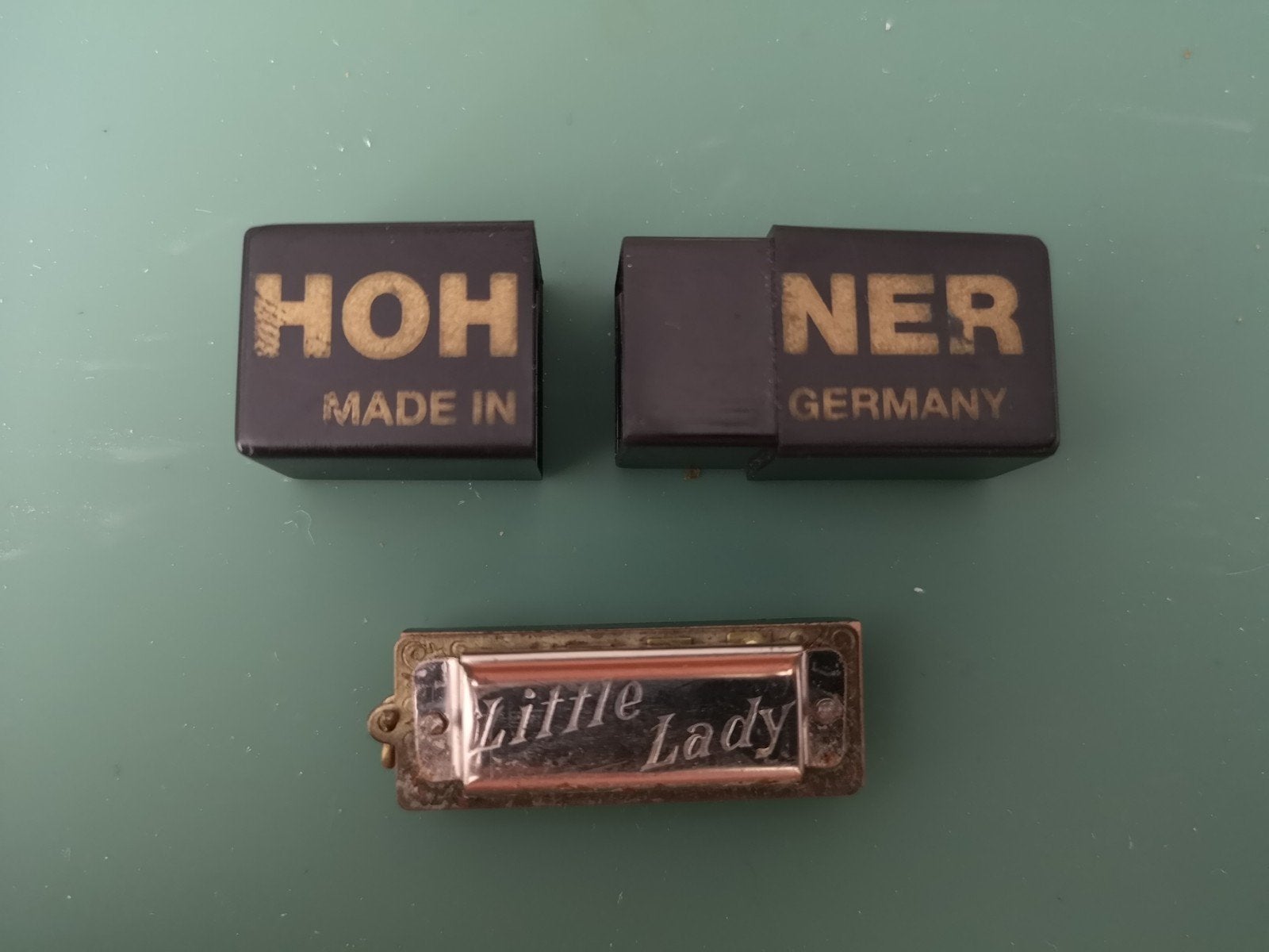 Mini Mondharmonica Hohner (Duitsland) met oogje, Ophalen of Verzenden