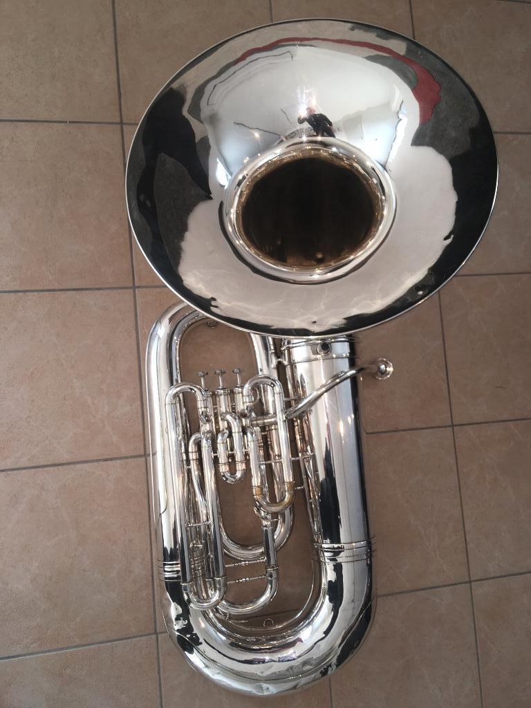 Conn Eb bastuba frontbell uit 1919., Ophalen, Gebruikt, Es-tuba