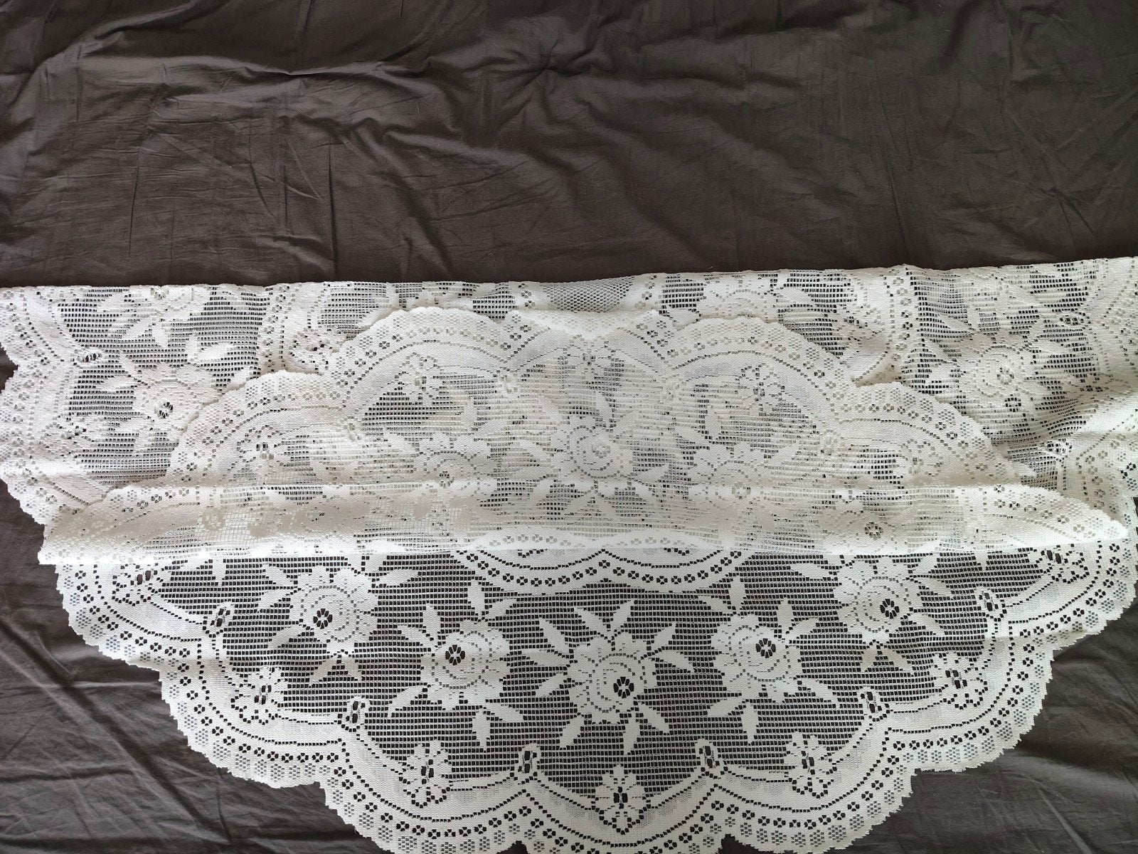 Vintage Kanten tafel kleed, Ophalen of Verzenden