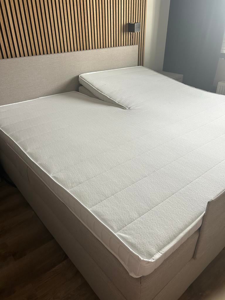 Split topmatras 200x200 koudschuim medium 8 cm, Ophalen, Tweepersoons, Zo goed als nieuw, Overige maten