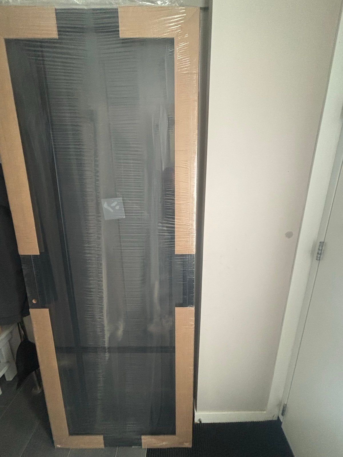 Nieuwe Skantrae binnendeur met glas smoke, Ophalen, 80 tot 100 cm, 215 cm of meer, Binnendeur