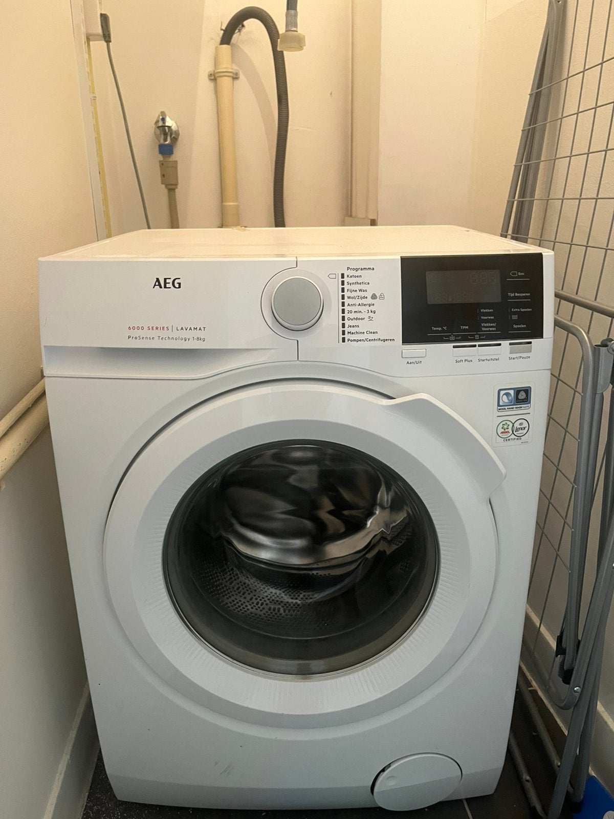 AEG Wasmachine, Ophalen, Gebruikt, Voorlader, 85 tot 90 cm