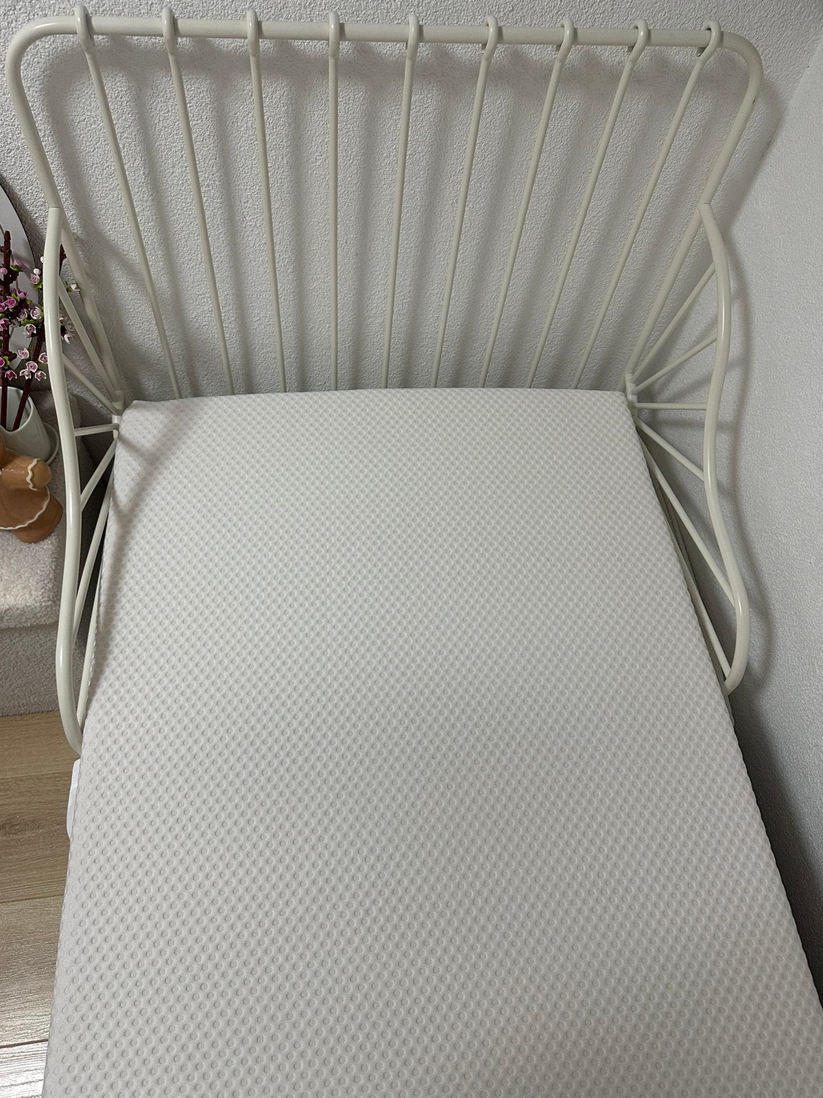 Ikea meegroeibed met lattenbodem en foammatras 80x200 cm, Ophalen, 70 tot 85 cm, Zo goed als nieuw, Lattenbodem