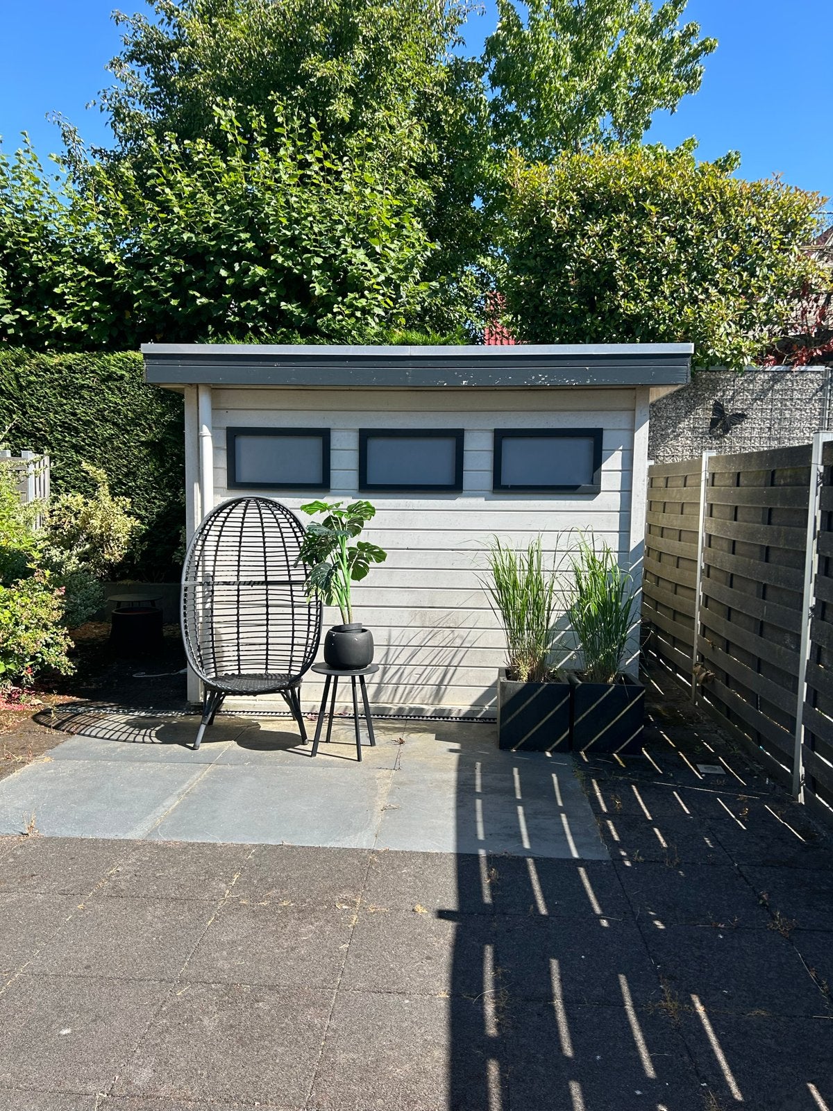 T.E.A.B tuinhuis 3x3 m met dubbele deur. Zelf afbreken!, Tuin en Terras, Tuinhuizen, Ophalen, 3 ramen of meer, 250 tot 500 cm