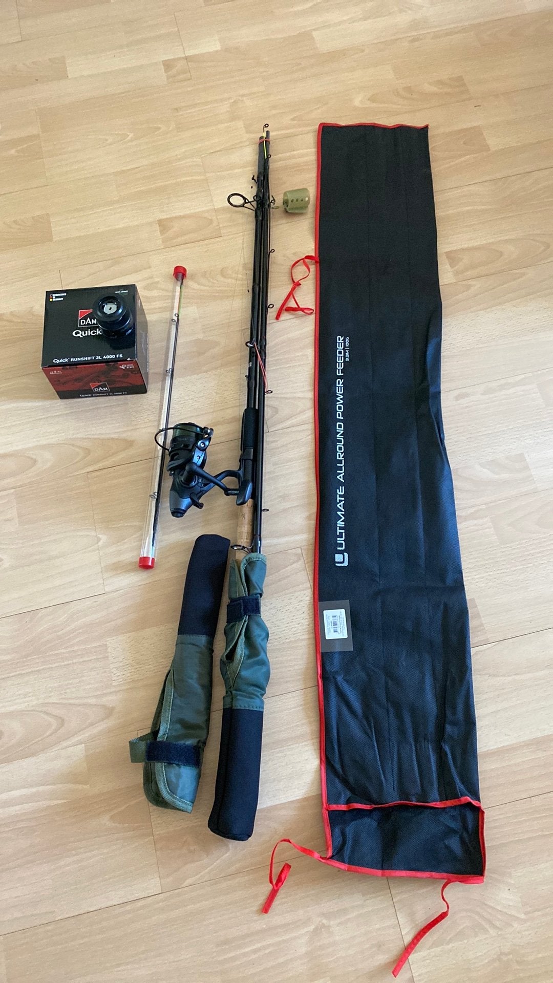 Nieuw ultimate power Feeder 3.3m + niewe molen, Ophalen, Nieuw, Complete hengel