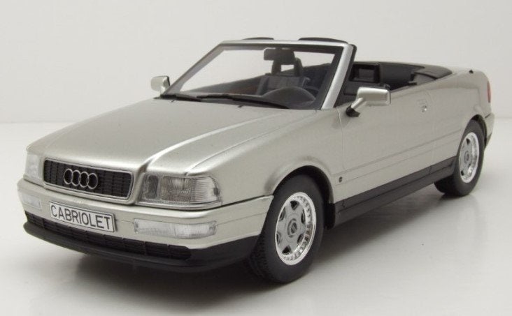 Audi Cabriolet kleur zilver 1991 mcg 1:18, Ophalen, Nieuw, Auto, Overige merken