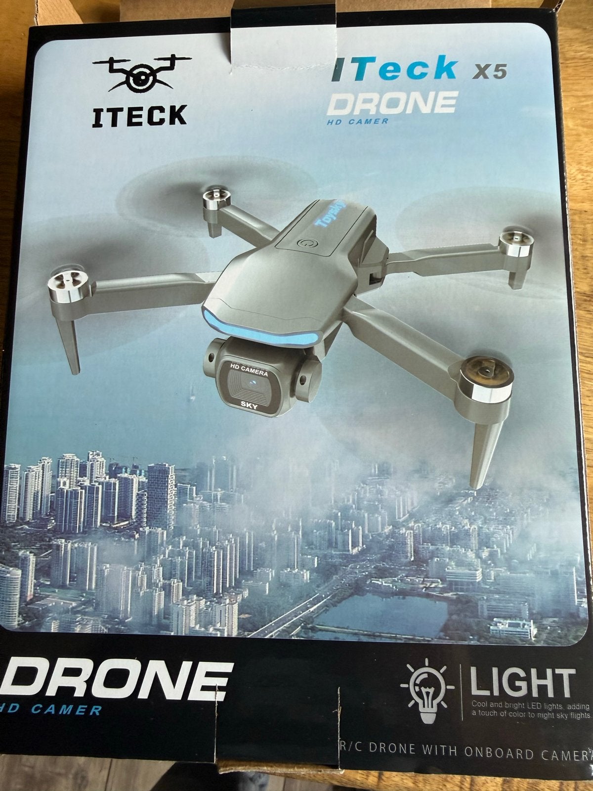 ITeck X5 Drone met HD Camera en afstandsbediening, 250 tot 900 gram, Cameradrone, 100 tot 1000 meter, Overige merken