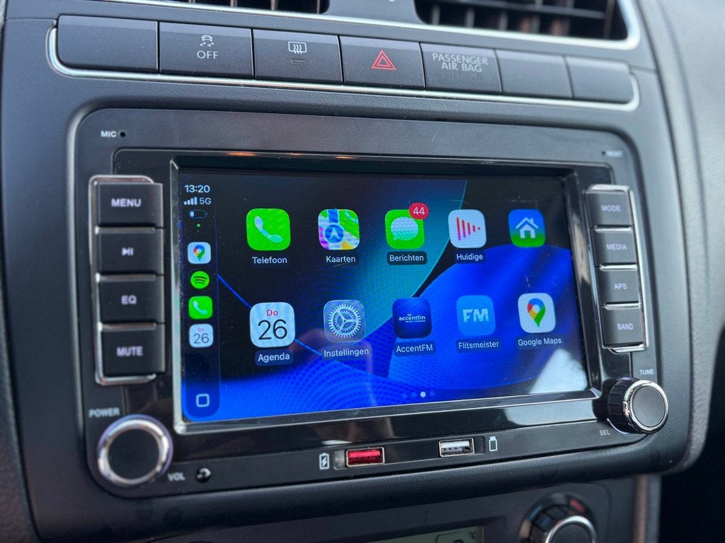 Volkswagen Polo 1.2 ComfortLine| CARPLAY | AIRCO | CLIMA | 5, Voorwielaandrijving, 967 kg, Gebruikt, Navigatiesysteem