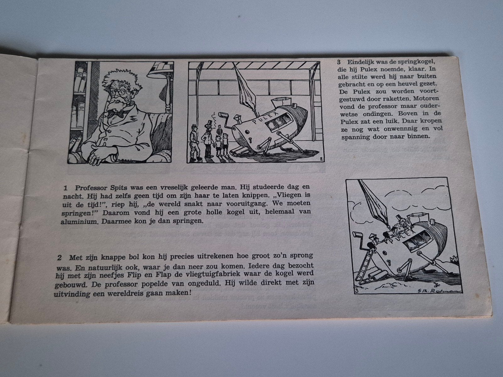 De wereldreis van professor Spits - Nieuwe Haagsche Courant, Boeken, Ophalen of Verzenden, Gelezen, Overige typen