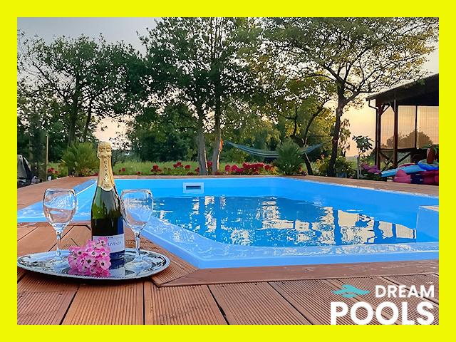 Polyester Zwembad Glasvezel Zwembaden Piscine Coque 5,50m!!!, Tuin en Terras, Zwembad-toebehoren, Nieuw, Overige typen, Ophalen