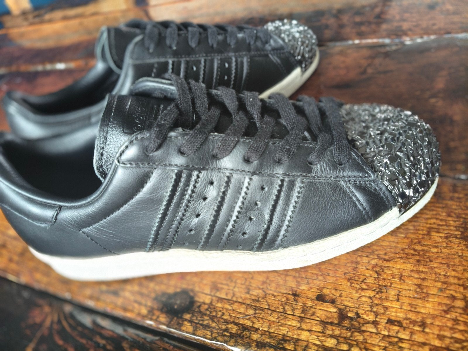 Zeldzame Adidas Superstar 80s 3D Metal Toe Core Black 36 2/3, Adidas, Zwart, Nieuw, Ophalen of Verzenden