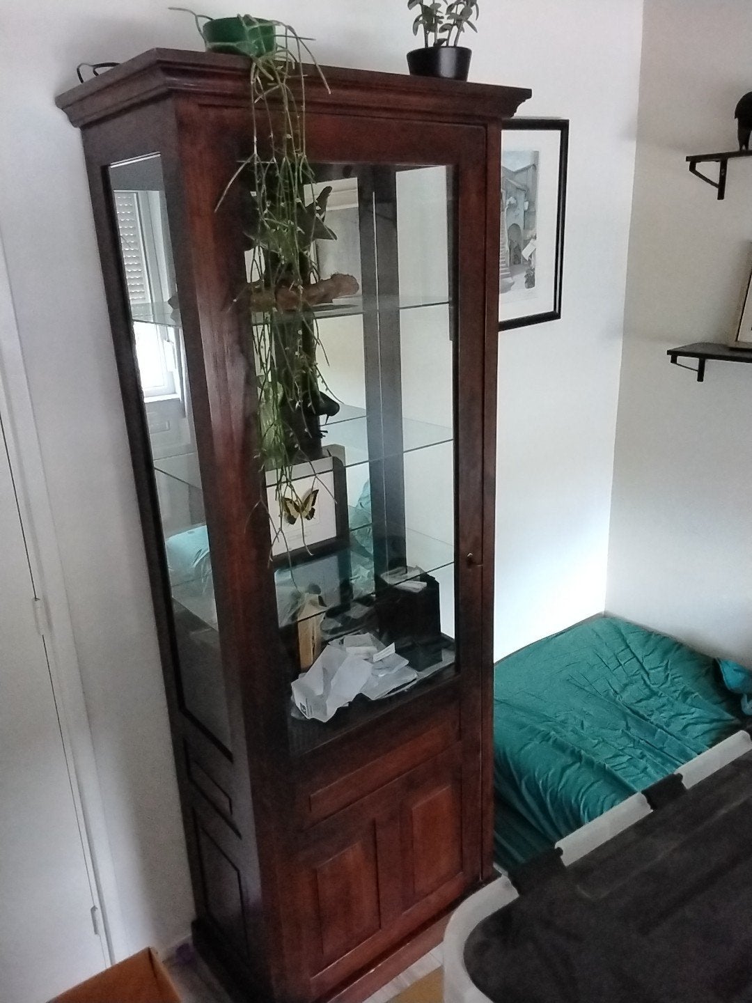 Mooie vitrinekast, Ophalen, Glas, 50 tot 100 cm, Klassiek, Tijdloos