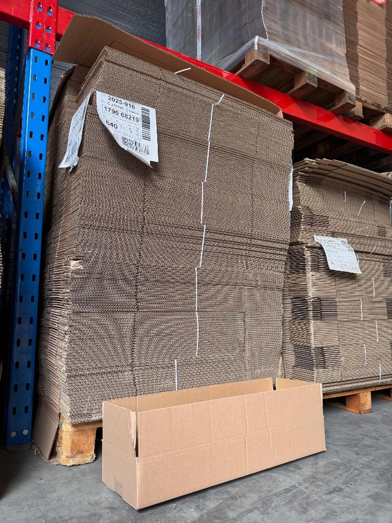 Sterke kartonnen doos NIEUW C golf 680 210 100 mm onbedrukt, Doos, Opvouwbaar, 50 tot 75 cm, Ophalen of Verzenden